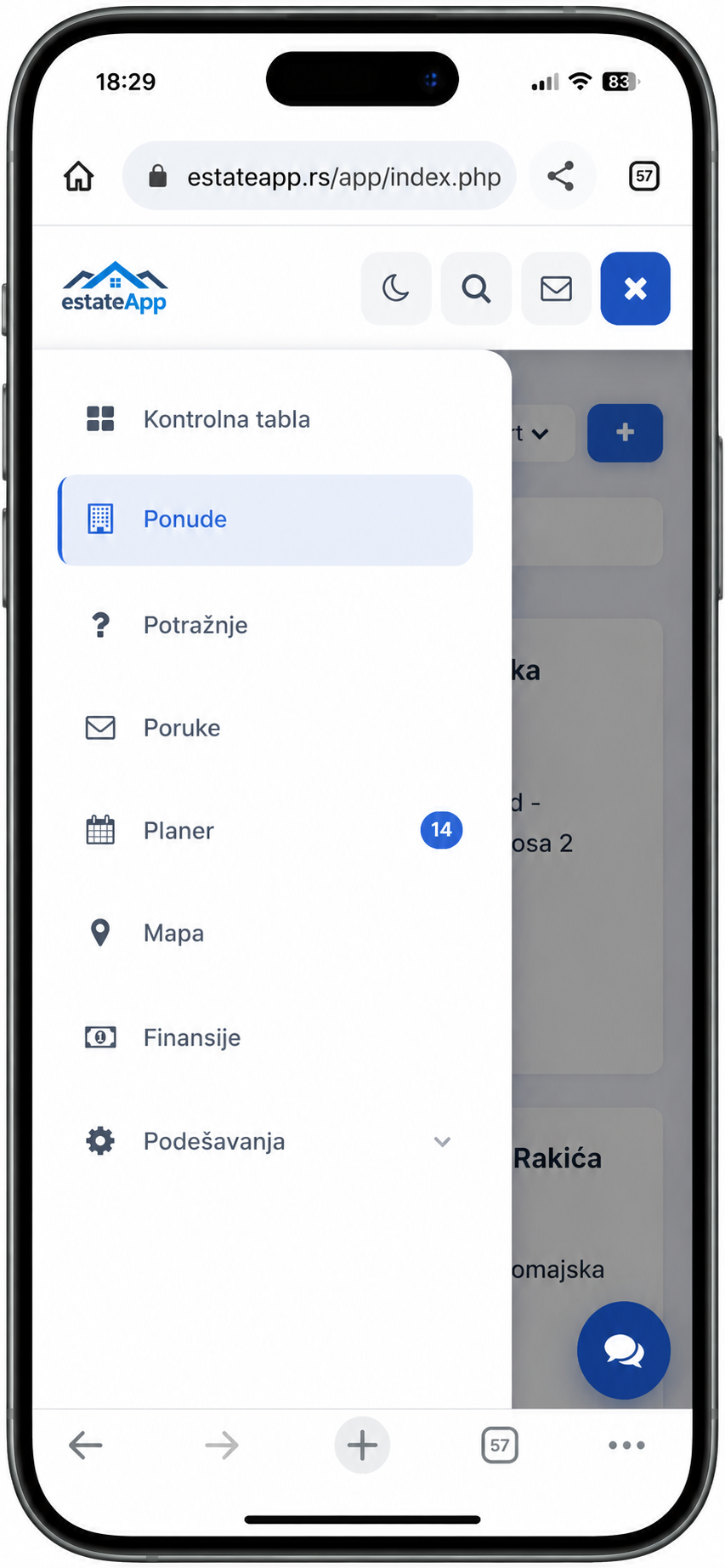 O aplikaciji EstateApp